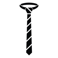 The tie icon. Necktie and neckcloth symbol