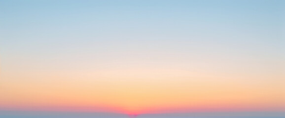 Obraz premium Sky with pastel colors at sunrise or sunset soft gradient background. luxurious premium sunset and sunrise photo collection for background