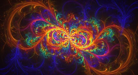 Chromatic Infinity's Embrace AI Generated