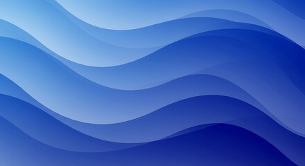 Fototapeta premium Azure Undulation AI Generated