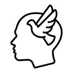 peace of mind Line Icon