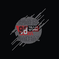 Vector typography design with an inspiring motivational slogan in bold, modern lettering, encouraging positive thinking, ambition, and self-confidence through stylish and uplifting visual language.
