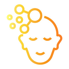 peace of mind Line Gradient Icon