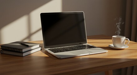 Sunlit Workspace AI Generated