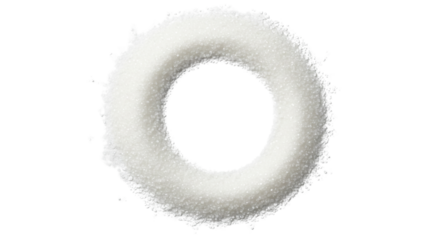 Simple White Round Wreath Isolated Empty Decoration Frame Holiday