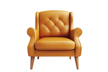 Elegant Armchair in caramel color tone, interior design and Home Furnishing