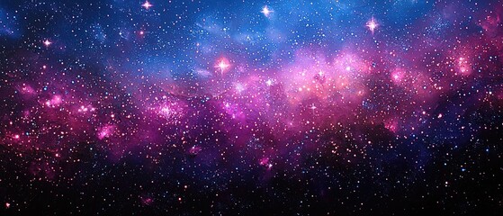 Fototapeta premium Cosmic Nebula A Vibrant Galaxy Wallpaper