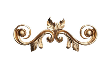 Golden Floral Ornament Adds An Art Nouveau Theme In Interior Design