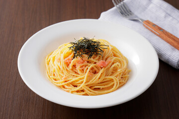 たらこスパゲッティ　Cod roe spaghetti
