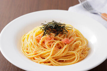 たらこスパゲッティ　Cod roe spaghetti