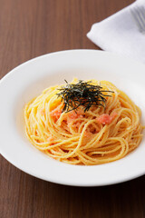 たらこスパゲッティ　Cod roe spaghetti