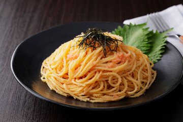たらこスパゲッティ　Cod roe spaghetti