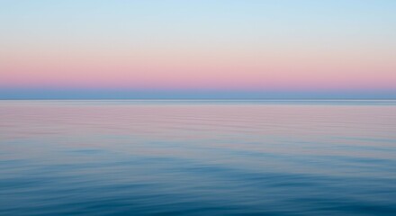 Obraz premium Calm Water Surface at Sunset