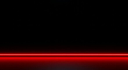 Red Line on Black Background
