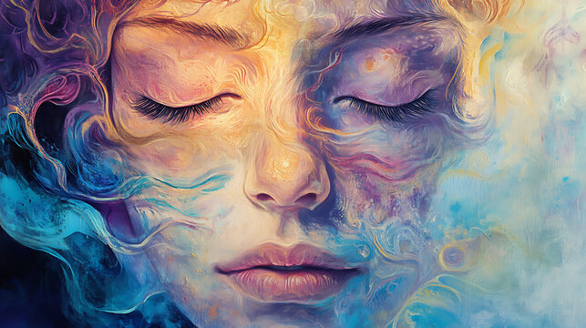  A person finding peace in accepting their imperfections and embracing their true self (1)