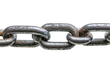 Obraz premium Steel Chain Close Up, Link Security With Metal Concept.
