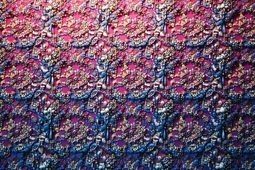 Geometric lace pattern, clean lines, symmetrical design, repetitive motif , pattern, illustration, design