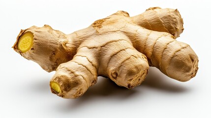 Fototapeta premium Fresh Ginger Root: A Culinary and Medicinal Delight
