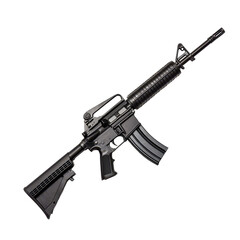 Armalite AR-10 isolated on white background