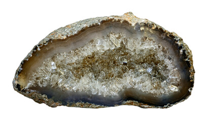 Stunning Agate Geode Slice with Crystal Clusters Natures Masterpiece for Interior Design and Jewelry Inspiration