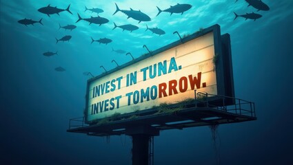 World tuna day celebration underwater highlighting tuna conservation ocean depths visual awareness campaign