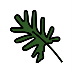 hand holding green leaf