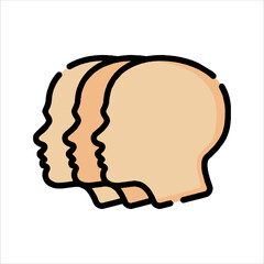 human head silhouette