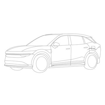 Electric car SUV