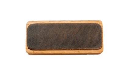 High Resolution Image of a Vintage Wooden Chalkboard Eraser for Backgrounds and Textures