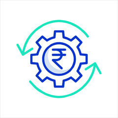 gear icon vector illustration