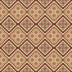 Fototapeta premium Geometric ethnic tribal pattern. Designed for fabric texture background.