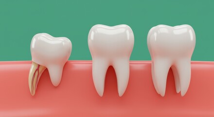 Dental Health Progression: From Decay to Healthy Tooth