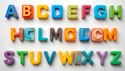 Colorful Alphabet Letters