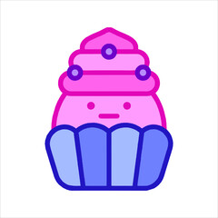 cupcake vector illustration