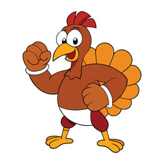 A fierce turkey with fiery eyes, puffed feathers, and battle stance—ready to defend its ground with bold gobbles and fearless determination.
