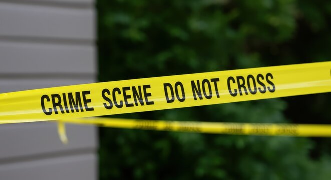 Crime Scene Tape Blocking Access