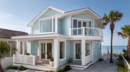 Picturesque coastal residence with architectural brilliance offering ocean view