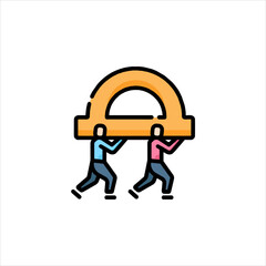 man with euro symbol