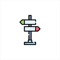 vector illustration of a compass