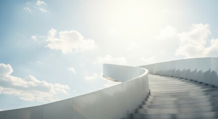 Ascending Curved Stairway to Heaven