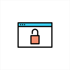 vector lock icon