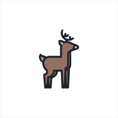 christmas deer vector