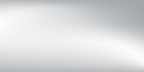 Modern silver foil background with metal mirror texture. Chrome gradient surface with light gloss abstract simple modern