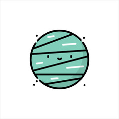 water melon on green background