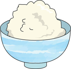 茶碗に盛られたごはん