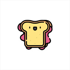 vector illustration of a bread