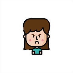 funny cartoon casual man