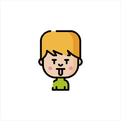 funny cartoon casual man