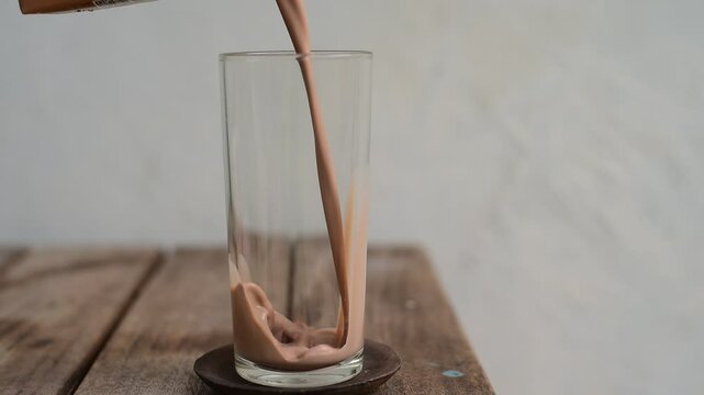 pouring milk footage.
