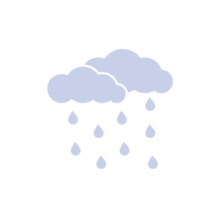 cloud sky silhouette with rain drops